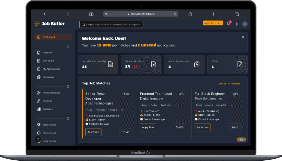 Job Butler Butler App